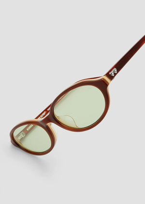 Baby Sunglasses, Brown Tortoise/Green