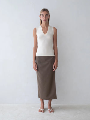Scene Skirt, Brown