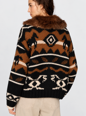 Coquimbo Knit Cardigan, Black