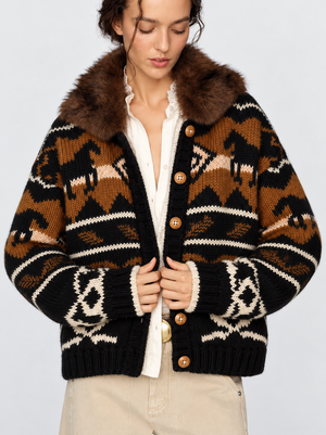 Coquimbo Knit Cardigan, Black
