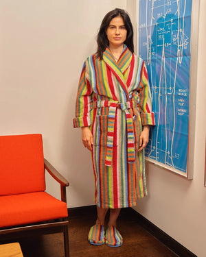 Butterfly Stripe Bathrobe