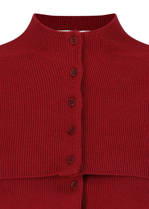 Cape Top & Bandeau Set, Red