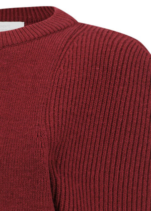 Cut Out Rounded Cardigan, Red