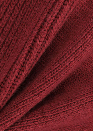 Cut Out Rounded Cardigan, Red