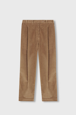 Cotton Corduroy Masculine Pants, Miel