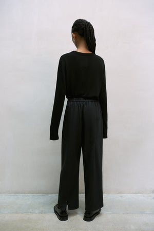 Tailoring Pocket Pants Black, Size 1
