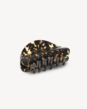 Crescent Claw Clip, Dark Tortoise