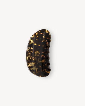 Crescent Claw Clip, Dark Tortoise