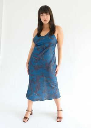 Phoebe Dress, Blue Marble