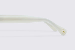 Asawa, Milky White Sunglasses
