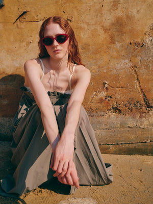 Bardi, Milky Red Sunglasses