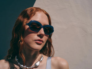Asawa, Milky Blue Sunglasses