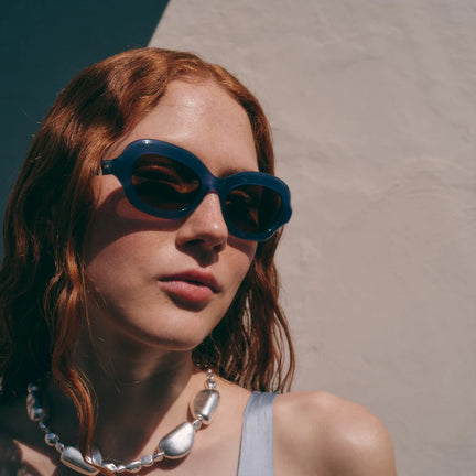 Asawa, Milky Blue Sunglasses