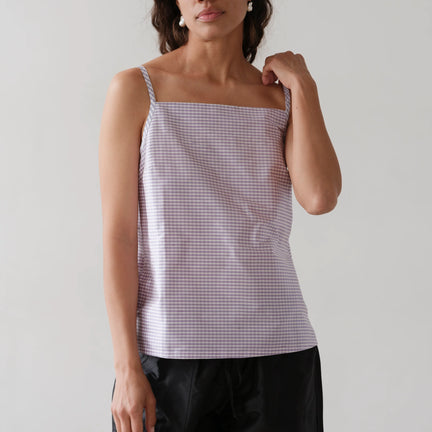 Taffeta Shell, Taro Gingham