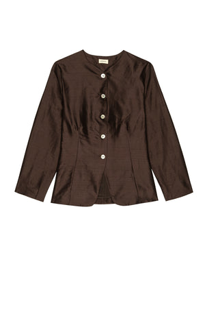 The Taffeta Lady Jacket, Chocolate