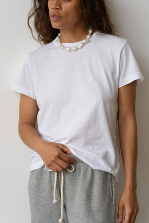 The Jersey Relaxed Tee, Powder