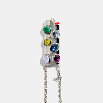 Gemstone Lighter Case Crossbody,  Jewel Tone