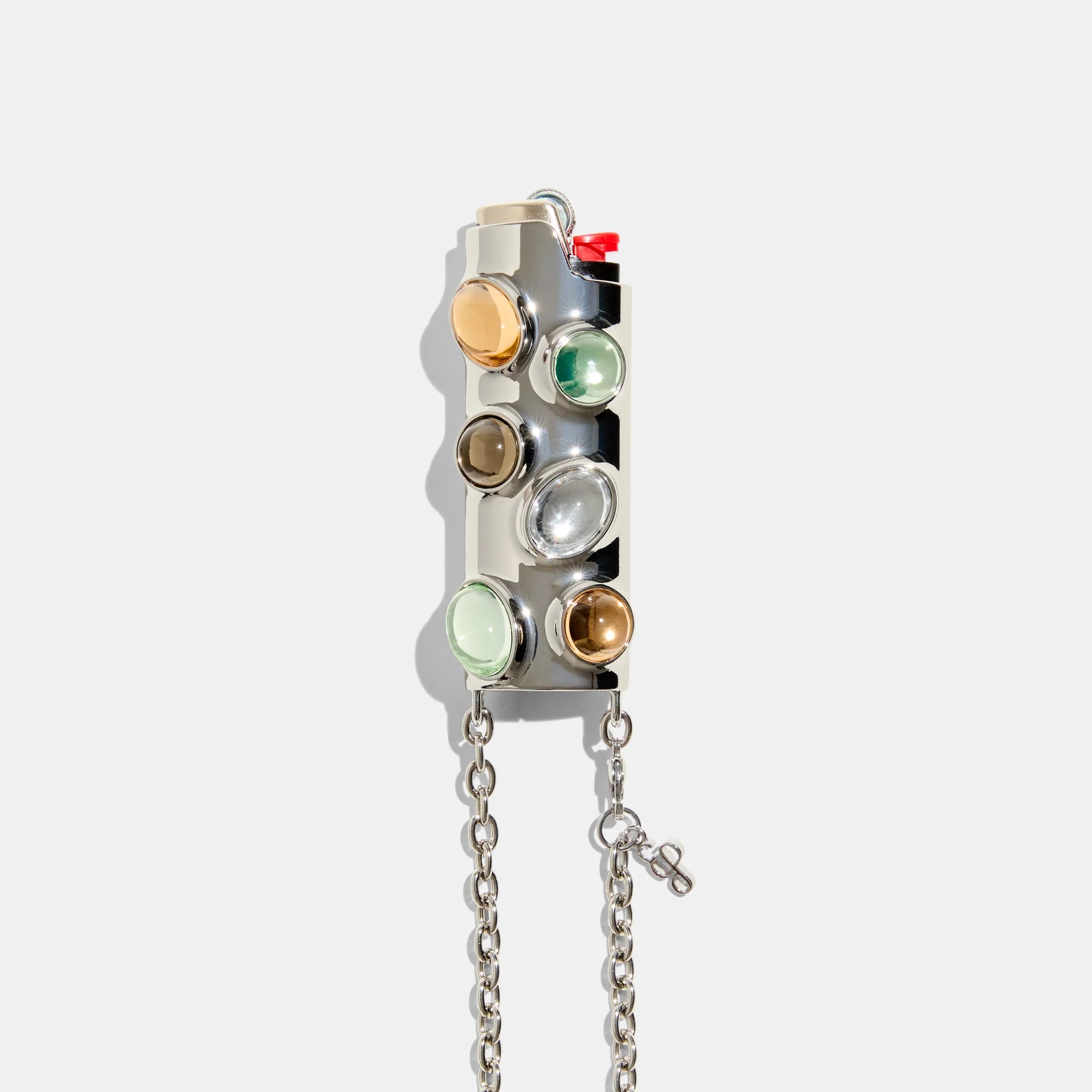 Gemstone Lighter Case Crossbody, Khaki