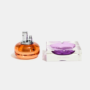 Glass Tabletop Lighter, Lilac