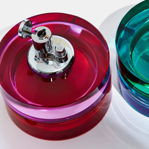 Glass Tabletop Lighter, Berry