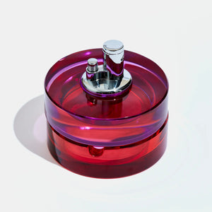 Glass Tabletop Lighter, Berry