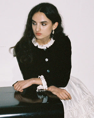 Madeline Jacket, Black & Ivory