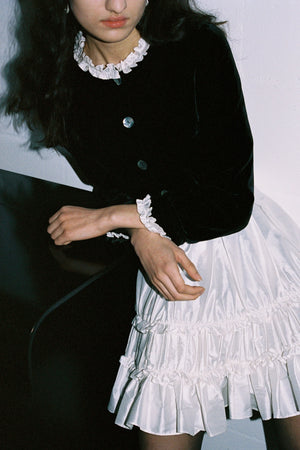 Madeline Jacket, Black & Ivory