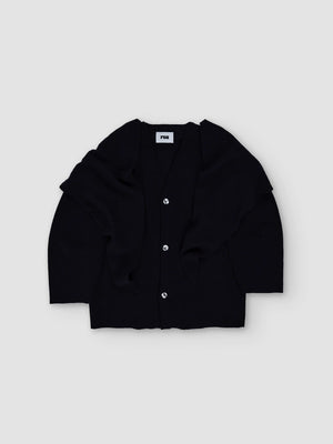 Mantello Cardigan, Black
