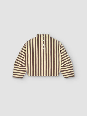 Shikai Polo Sweater, Butter Espresso