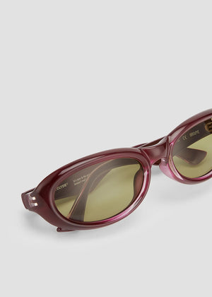 Groupie Sunglasses, Wine/Olive