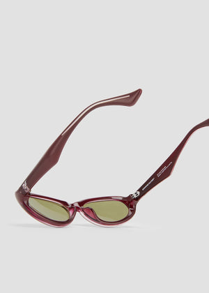 Groupie Sunglasses, Wine/Olive