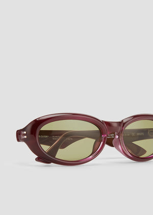 Groupie Sunglasses, Wine/Olive