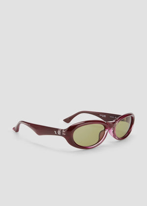 Groupie Sunglasses, Wine/Olive