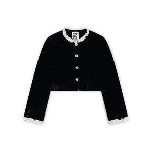 Madeline Jacket, Black & Ivory