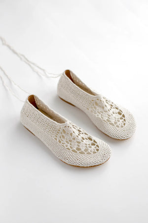 Merezhyvni Crochet Ballerinas, Milk
