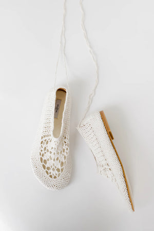 Merezhyvni Crochet Ballerinas, Milk