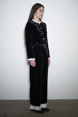 Madeline Jacket, Black & Ivory