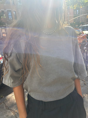 Community Football T-Shirt, Sea Moss