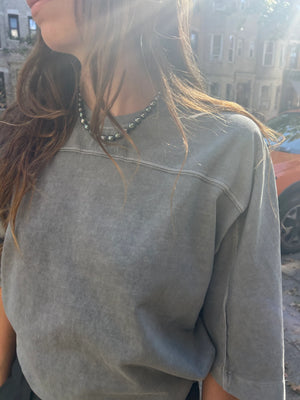 Community Football T-Shirt, Sea Moss