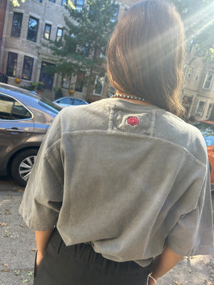 Community Football T-Shirt, Sea Moss