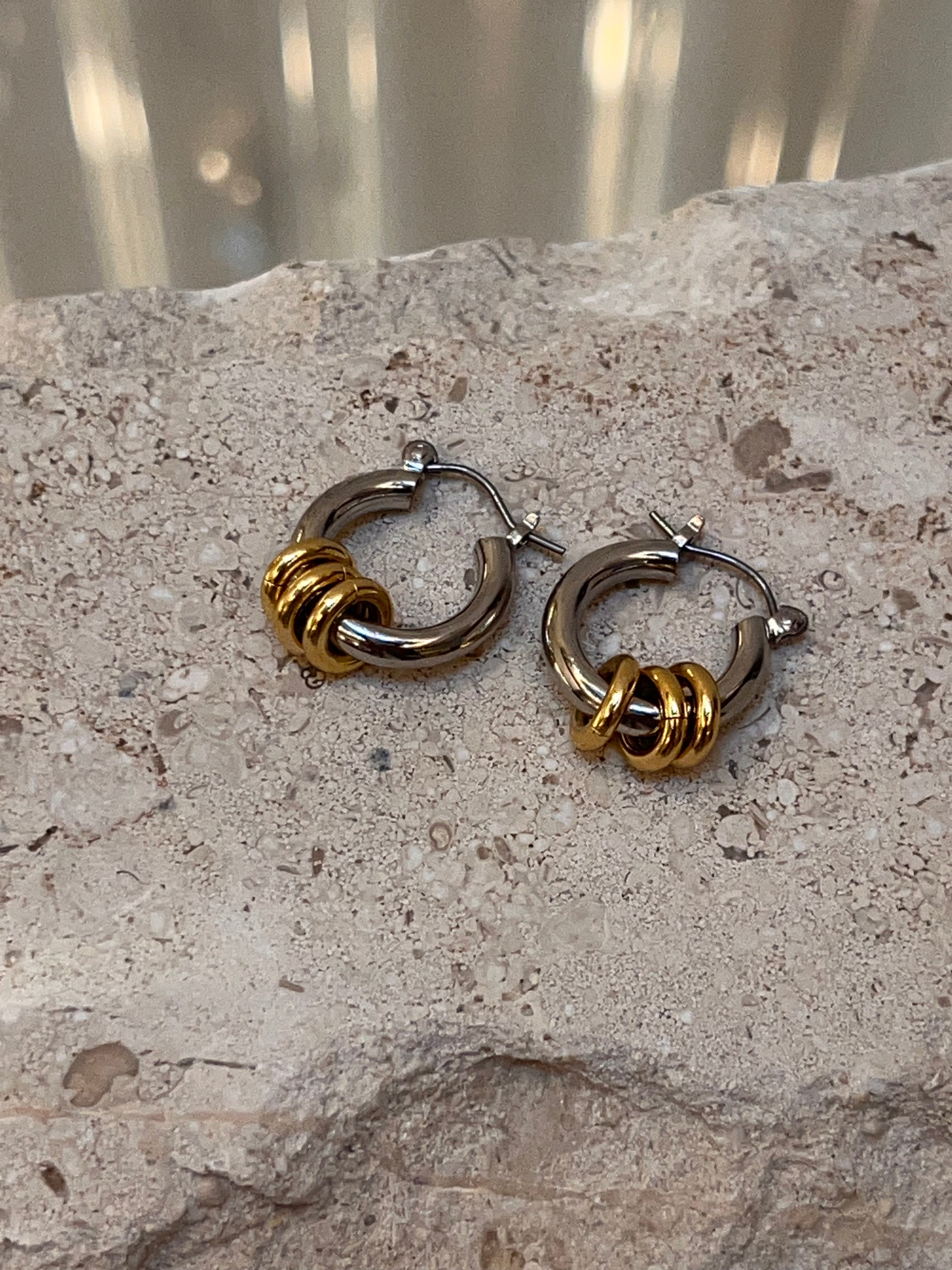 Two Tone Fillia Earrings