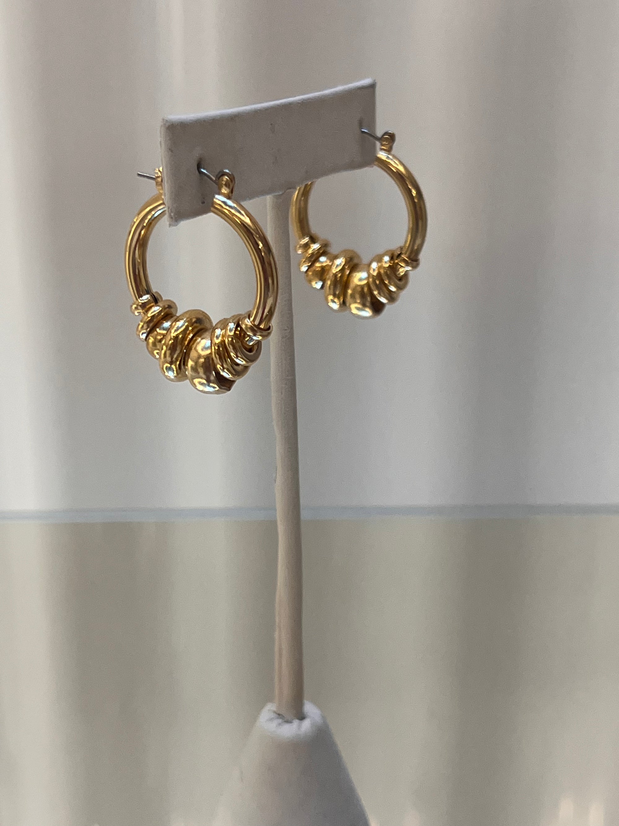 Radda Earrings, Brass