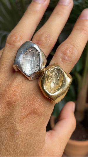 Huella Ring, Gold