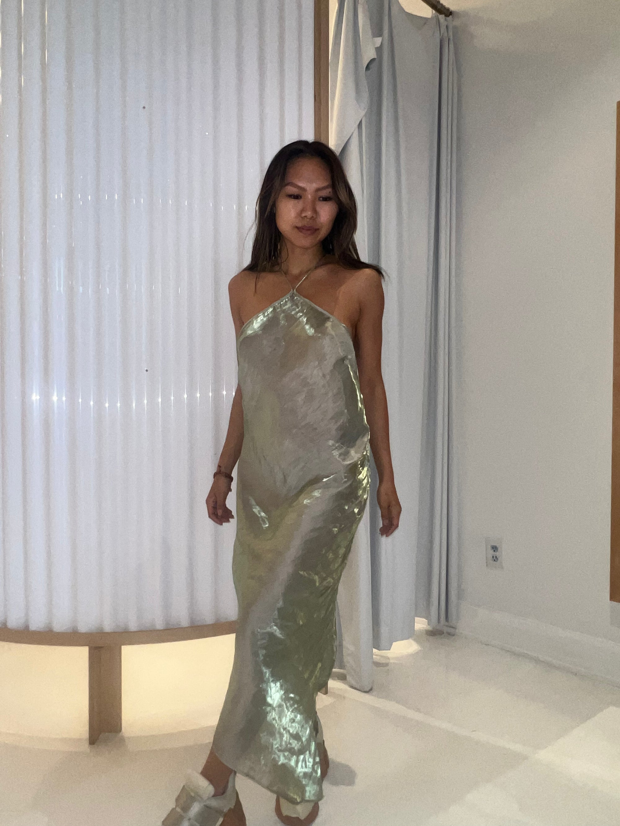 Opal, Halter Bias Dress