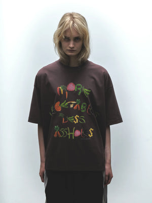 More Vegetables Tee, Brown