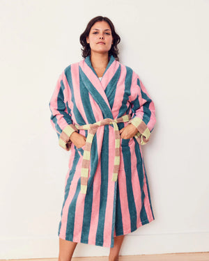 Martine Stripe Bathrobe