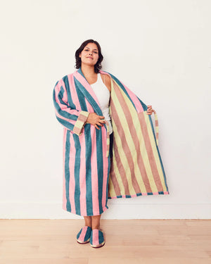 Martine Stripe Bathrobe