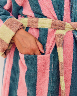 Martine Stripe Bathrobe