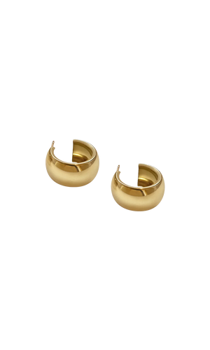 Luna Earrings, Brass