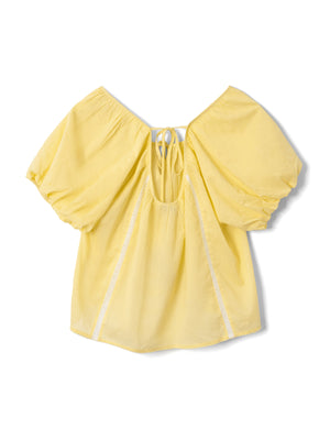 Maura Lace Trim Top, Butter
